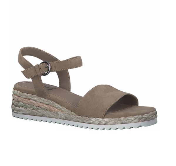 Plateausandalen 28107 taupe